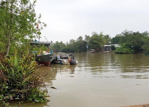 Một cảnh sát mất tích trên sông Hậu khi làm nhiệm vụ