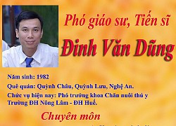 Tiến sĩ Đinh Văn Dũng Đại học Nông Lâm - Huế được công nhận Phó giáo sư