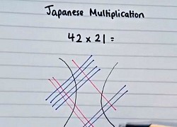 Học người Nhật cách làm phép nhân "quá nhanh, quá nguy hiểm", con có thể nhân các số có 4, 5 chữ số ngon ơ