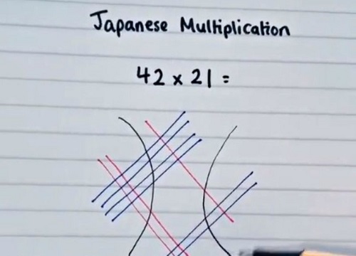 Học người Nhật cách làm phép nhân "quá nhanh, quá nguy hiểm", con có thể nhân các số có 4, 5 chữ số ngon ơ