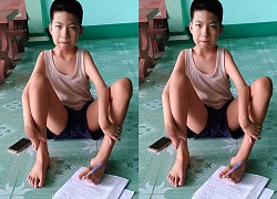 Nghị lực viết chữ bằng chân