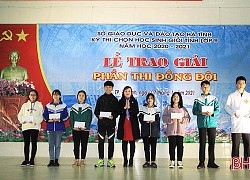 Phòng GD&ĐT thành phố Hà Tĩnh đạt 5 giải nhất phần thi đồng đội Kỳ thi chọn học sinh giỏi tỉnh lớp 9