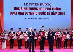 Tặng huân chương lao động cho học sinh đoạt giải olympic quốc tế