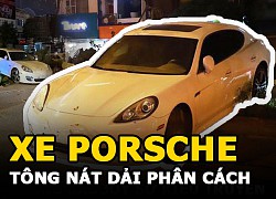 Xe sang Porsche tông nát dải phân cách ở Hà Nội nghi do bị đột quỵ