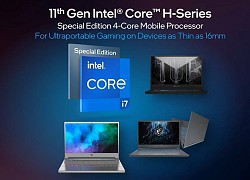 Laptop game sẽ mỏng nhẹ hơn nhờ vi xử lý Intel H-series 11th