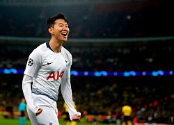 Son Heung-min bật cười sau cú ngã của Alli