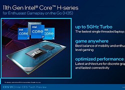 Intel Tiger Lake-H cuối cùng cũng sử dụng kiến trúc SuperFin 10nm mới