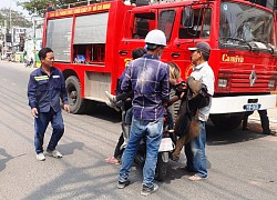 Cứu nữ công nhân ngạt khói trong đám cháy