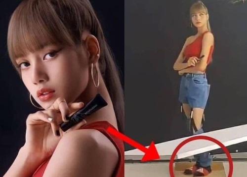 Đằng sau ảnh quảng cáo triệu like của Lisa (BLACKPINK) là khung cảnh không ai ngờ tới, kéo xuống đôi chân mà ngã ngửa