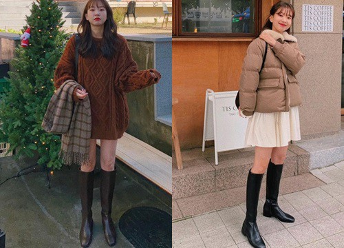 Ngắm 10 outfits với boots của gái Hàn, style mùa đông này của bạn cứ gọi là 'chất phát hờn'