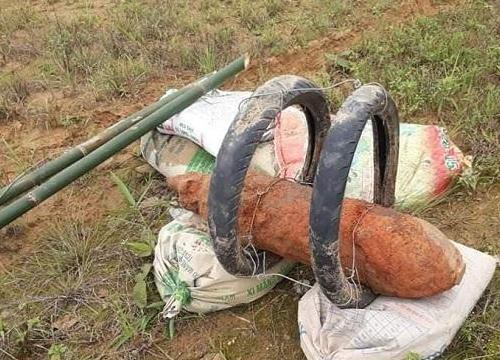 Tiêu hủy thành công quả bom nặng 130kg