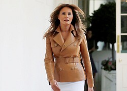 Trang phục thắt đai giúp Melania Trump tôn dáng