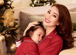 Trà Ngọc Hằng diện pyjama cùng con gái