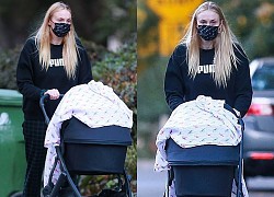 Sophie Turner tự tin để mặt mộc đưa con gái cưng ra phố