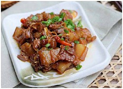 Giản dị thịt ba chỉ kho xơ mít