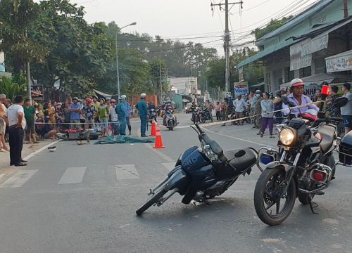 Hai xe máy va chạm, 1 người tử vong