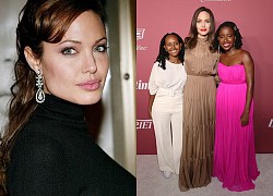 Angelina Jolie đẹp lộng lẫy, cùng 2 con gái nuôi đến sự kiện