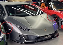 Lamborghini Huracan EVO độc nhất Việt Nam lọt thỏm giữa dàn siêu xe trăm tỷ, cách đỗ xe cũng gây chú ý