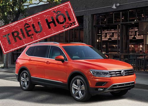 Triệu hồi Volkswagen Tiguan liên quan đến hệ thống túi khí rèm