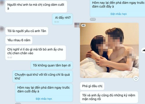 Trước ngày cưới thấy bị người yêu cũ của chồng gửi "cảnh nóng" qua dọa dẫm, cô dâu "chốt hạ" bằng vài câu khiến ả ta cứng họng!