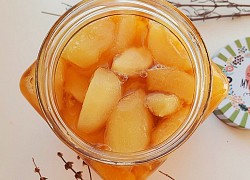 Cách làm đào ngâm giòn ngon để pha trà đào đơn giản tại nhà