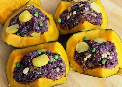 Cơm bí ngô ngọt mềm thơm độc đáo