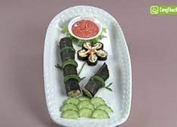 Cuốn gà xào xốt mè