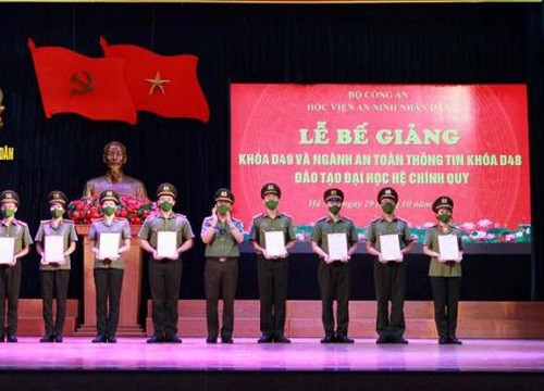 Học viện ANND trao bằng tốt nghiệp cho 314 học viên