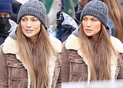 Jennifer Lopez để mặt mộc nhợt nhạt trên phim trường &#8220;The Mother&#8221;