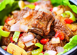 Sườn kho ngũ sắc đẹp mắt, ngon cơm
