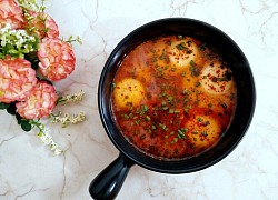 Trứng hấp xốt cay