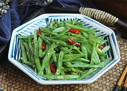 Xào đỗ, thêm một bước đảm bảo luôn xanh mướt, giòn ngon lại không còn chất độc