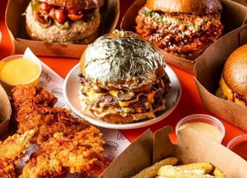 Burger phủ vàng lá ở Ấn Độ