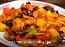 Món thịt heo chiên sốt chua ngọt kiểu Hàn Quốc