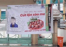 Tấm biển quảng cáo cút lộn xào me gây lú nhất lúc này, đọc xong dòng chữ bên dưới ai cũng đơ mất vài giây