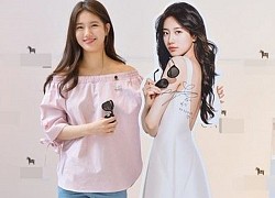 Thần tượng K-pop chứng minh visual khi đứng cạnh standee chính mình