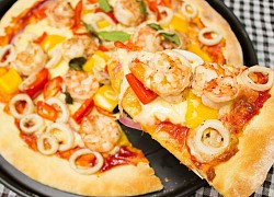 2 cách làm pizza hải sản phô mai bằng lò nướng và nồi chiên không dầu