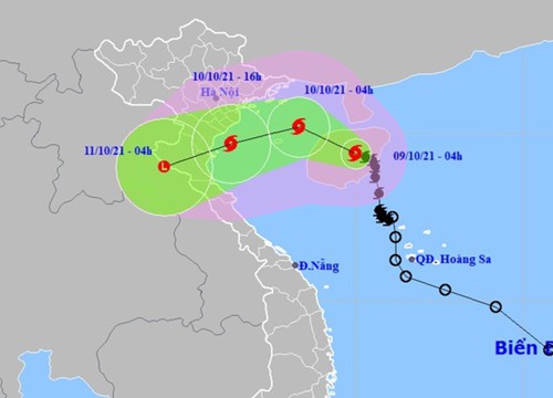 Bão số 7 đang đi vào Vịnh Bắc Bộ, sẵn sàng sơ tán dân khỏi vùng nguy hiểm