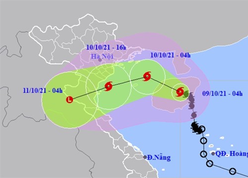 Bão số 7 giật cấp 10, Bắc Bộ và Bắc Trung Bộ mưa to