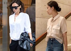 Có 2 kiểu quần dù là jeans hay quần vải, mix cao tay thế nào cũng khiến chân ngắn một mẩu