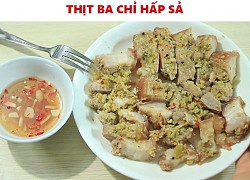 Món thịt ba chỉ hấp sả mới lạ ngon hết sẩy