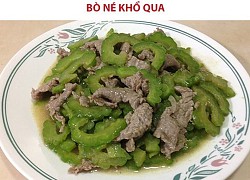 Món bò né khổ qua vừa ngon vừa bổ dưỡng