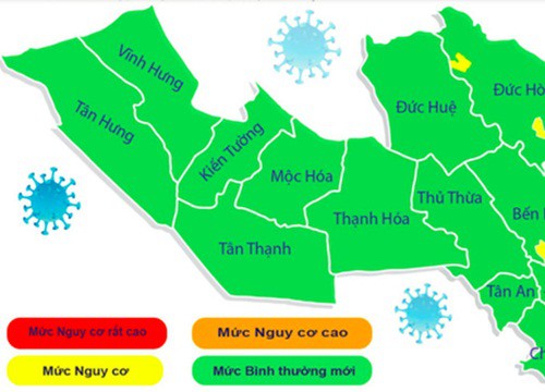 Toàn bộ 15 huyện, thị xã, thành phố tại Long An đã hóa 'vùng xanh'