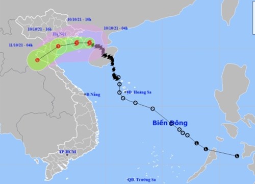 Bão số 7 giật cấp 10, Đông Bắc Bộ mưa rất to