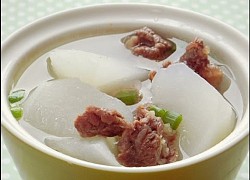 Món bò hầm củ cải trắng ngon bổ dưỡng