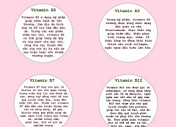 4 loại vitamin nhóm B giúp da khỏe đẹp