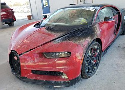 Bugatti Chiron cháy, hỏng nát vẫn được rao bán 9 tỷ chưa kể ship