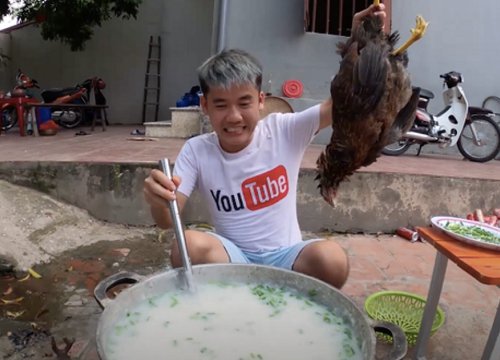 Lùm xùm Hưng Vlog làm clip "cháo gà nguyên lông" phản cảm bỗng dưng nóng lại trên mạng, rộ tin Điền Quân là công ty đứng sau?