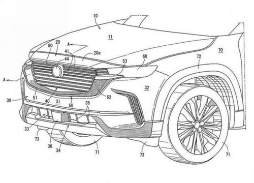 Mazda CX-50 lộ ảnh hồ sơ bằng sáng chế
