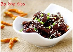 Món thịt bò kho tiêu ngon bổ dưỡng tại nhà